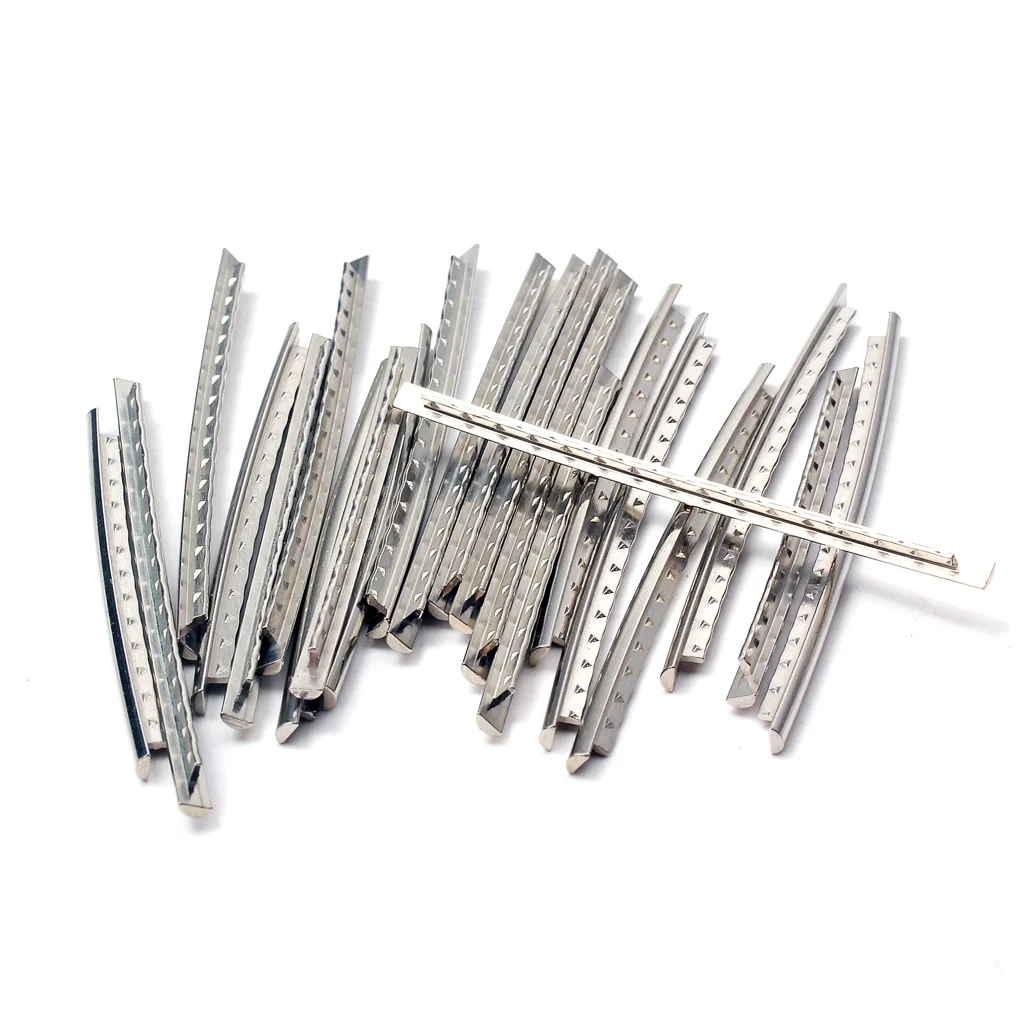 24Pcs/ Set Stainless Steel Guitar Fret Wire 24 Fingerboard Frets 2.7mm for Acoustic Guitar
24Pcs/ Set Stainless Steel Guitar Fret Wire 24 Fingerboard Frets 2.7mm for Acoustic Guitar