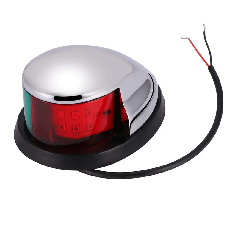 1Pcs 12V Navigation Lights LED Zinc Alloy Bow Light Marine Boat LED Red Green Pontoons Sailing Signal
1Pcs 12V Navigation Lights LED Zinc Alloy Bow Light Marine Boat LED Red Green Pontoons Sailing Signal