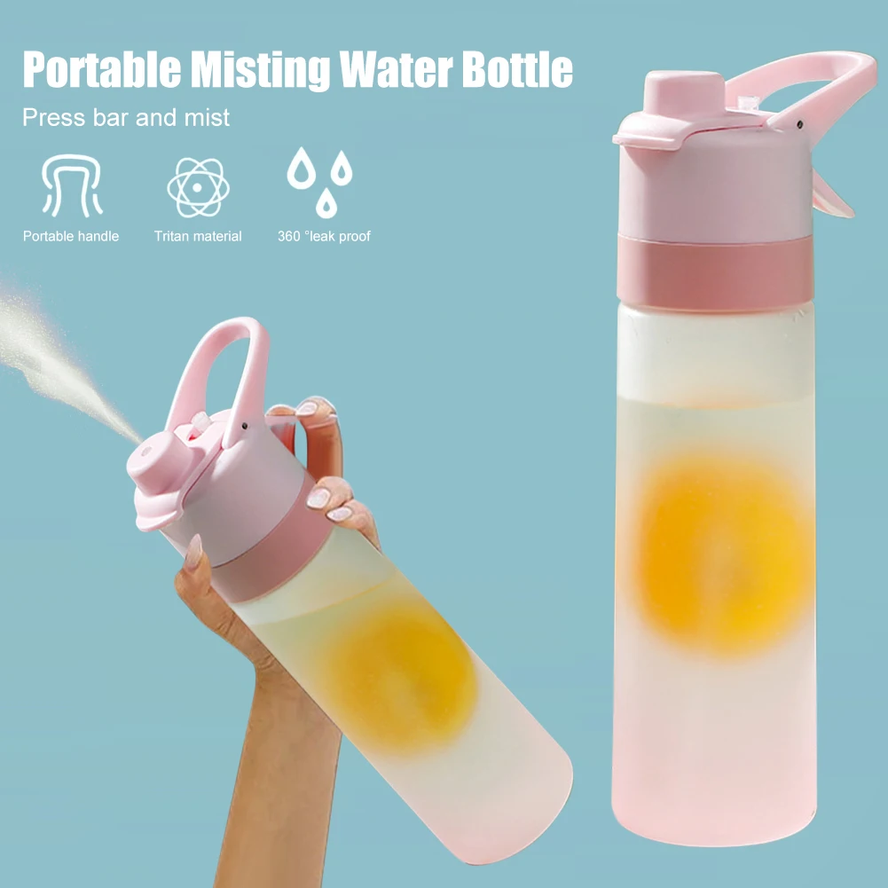 650ML Sports Water Bottle Large Capacity Spray Bottle Outdoor Travel Portable Leakproof Drinkware Summer Sprayer Water Cup
650ML Sports Water Bottle Large Capacity Spray Bottle Outdoor Travel Portable Leakproof Drinkware Summer Sprayer Water Cup