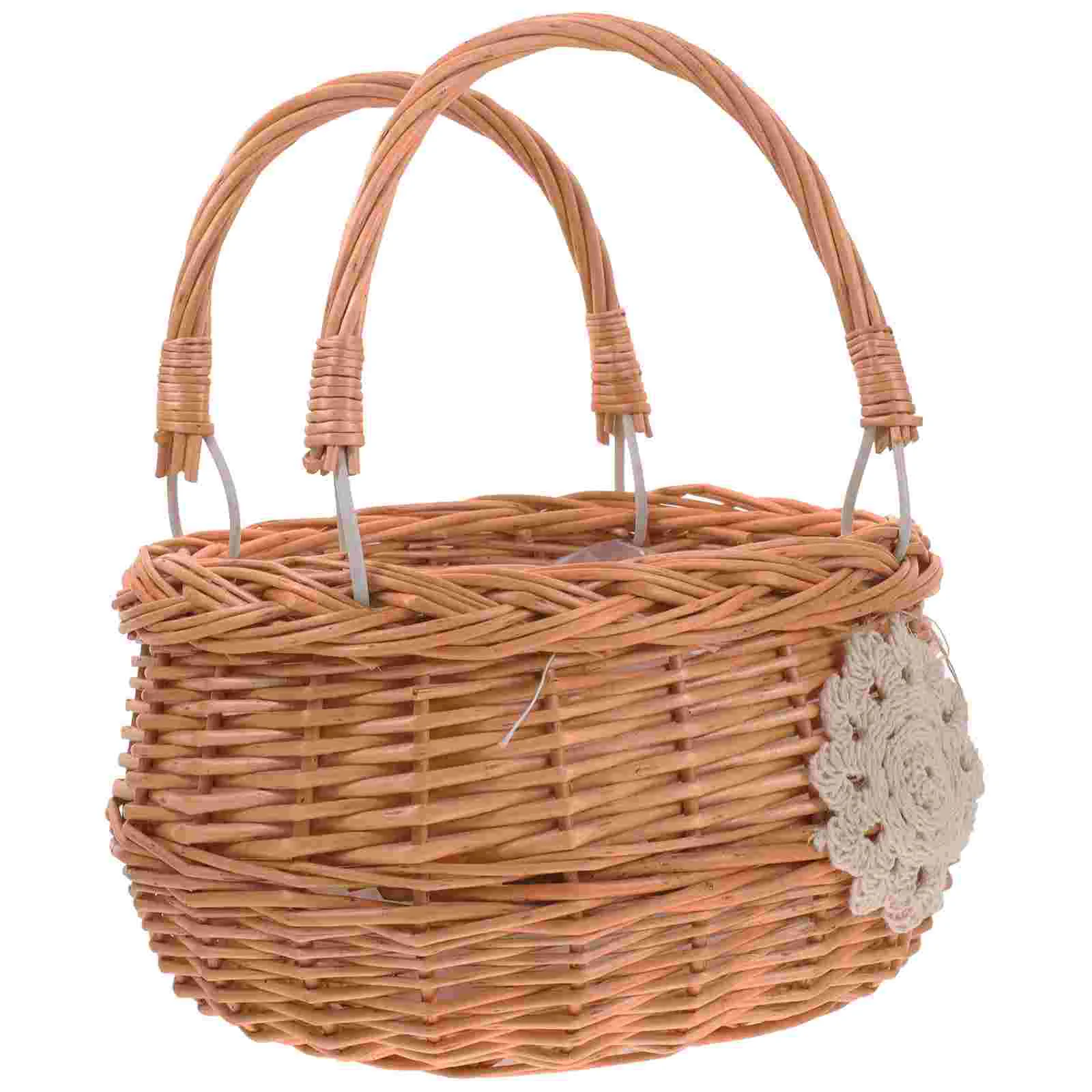 Basket Picnic Woven Wicker Rattan Flower Baskets Storage Handle Easter Eggs Hamper Candy Vegetable Fruit Market Mini Gift
Basket Picnic Woven Wicker Rattan Flower Baskets Storage Handle Easter Eggs Hamper Candy Vegetable Fruit Market Mini Gift