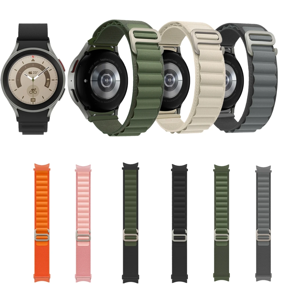 Alpine Loop Band for Samsung Galaxy Watch 5 Pro 40 45mm Nylon Buckle Watch Strap for Galaxy Watch 4 Classic 42 46mm Accessories
Alpine Loop Band for Samsung Galaxy Watch 5 Pro 40 45mm Nylon Buckle Watch Strap for Galaxy Watch 4 Classic 42 46mm Accessories