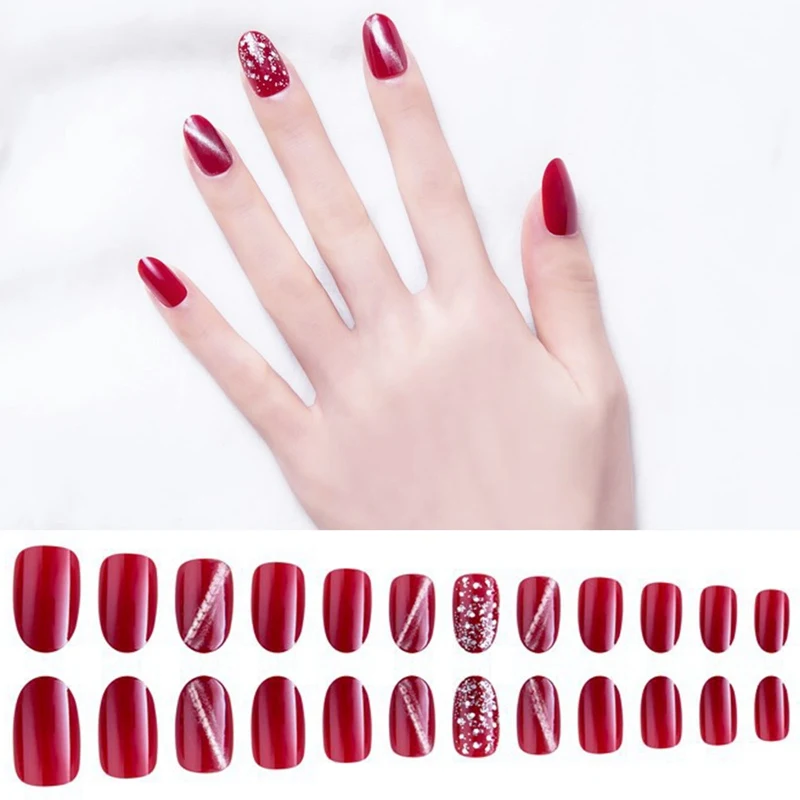 False Nails Fashion Manicure Nail Patch False Nails Wearable Fake Nail Patch with Glue
False Nails Fashion Manicure Nail Patch False Nails Wearable Fake Nail Patch with Glue