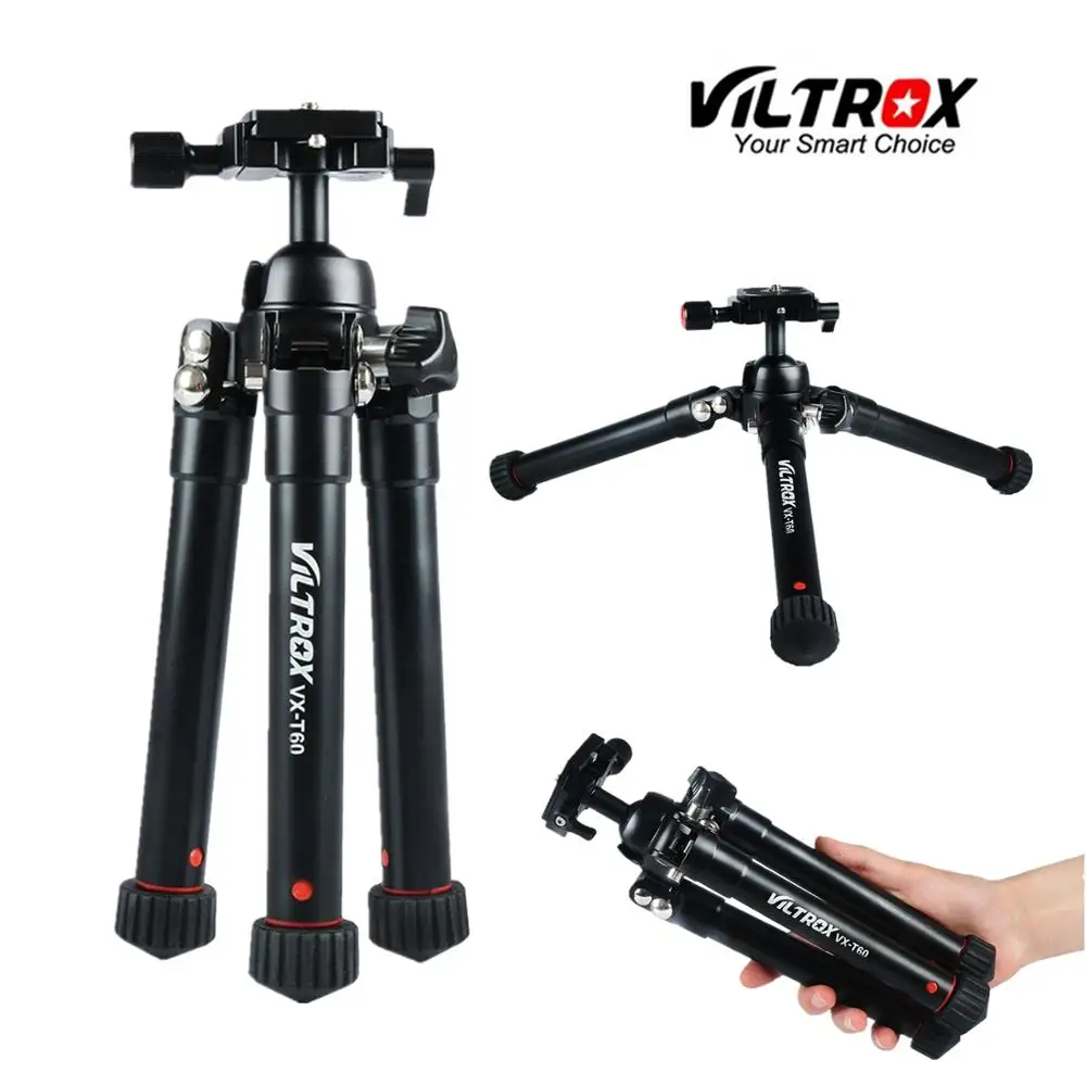 Viltrox VX-60 Mini Table Tripod Camera Portable folding Desktop Aluminum Compact Tripod with Ball Head for DSLR Sports camera
Viltrox VX-60 Mini Table Tripod Camera Portable folding Desktop Aluminum Compact Tripod with Ball Head for DSLR Sports camera