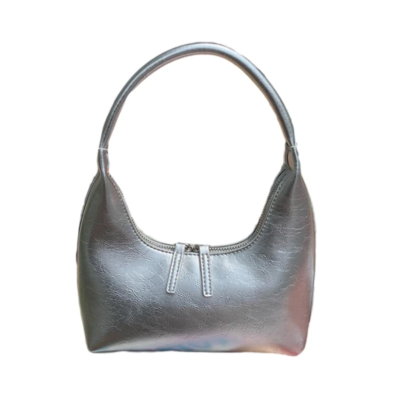Leather Handbags Shoulder Bags Underarm Bag Cosmetics Makeup Bag Purse Armpit Bag Travel Carrying Bag Silver/White/Black
Leather Handbags Shoulder Bags Underarm Bag Cosmetics Makeup Bag Purse Armpit Bag Travel Carrying Bag Silver/White/Black
