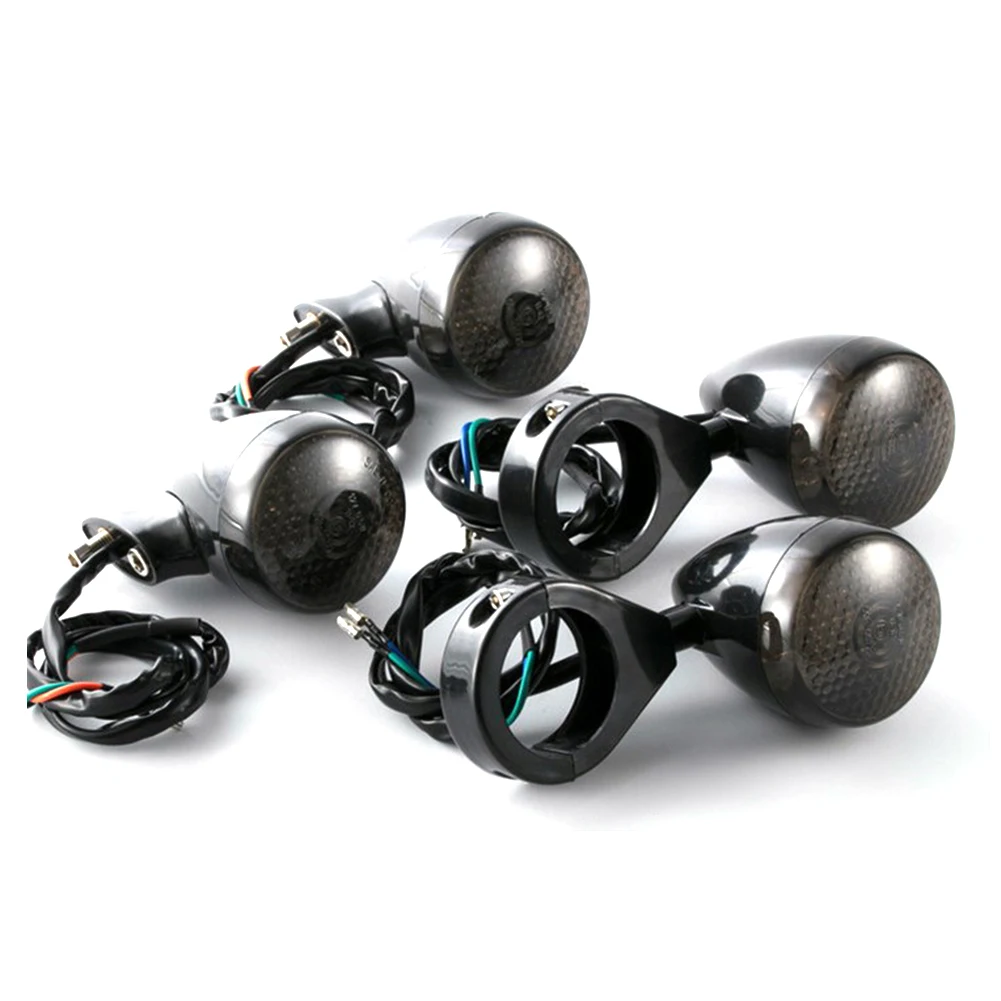 4pcs All Black Front Rear LED Turn Signal Light W/41mm Fork For Harley Sportster, Dyna, Bobber Housing LED Turn Signal Lights
4pcs All Black Front Rear LED Turn Signal Light W/41mm Fork For Harley Sportster, Dyna, Bobber Housing LED Turn Signal Lights