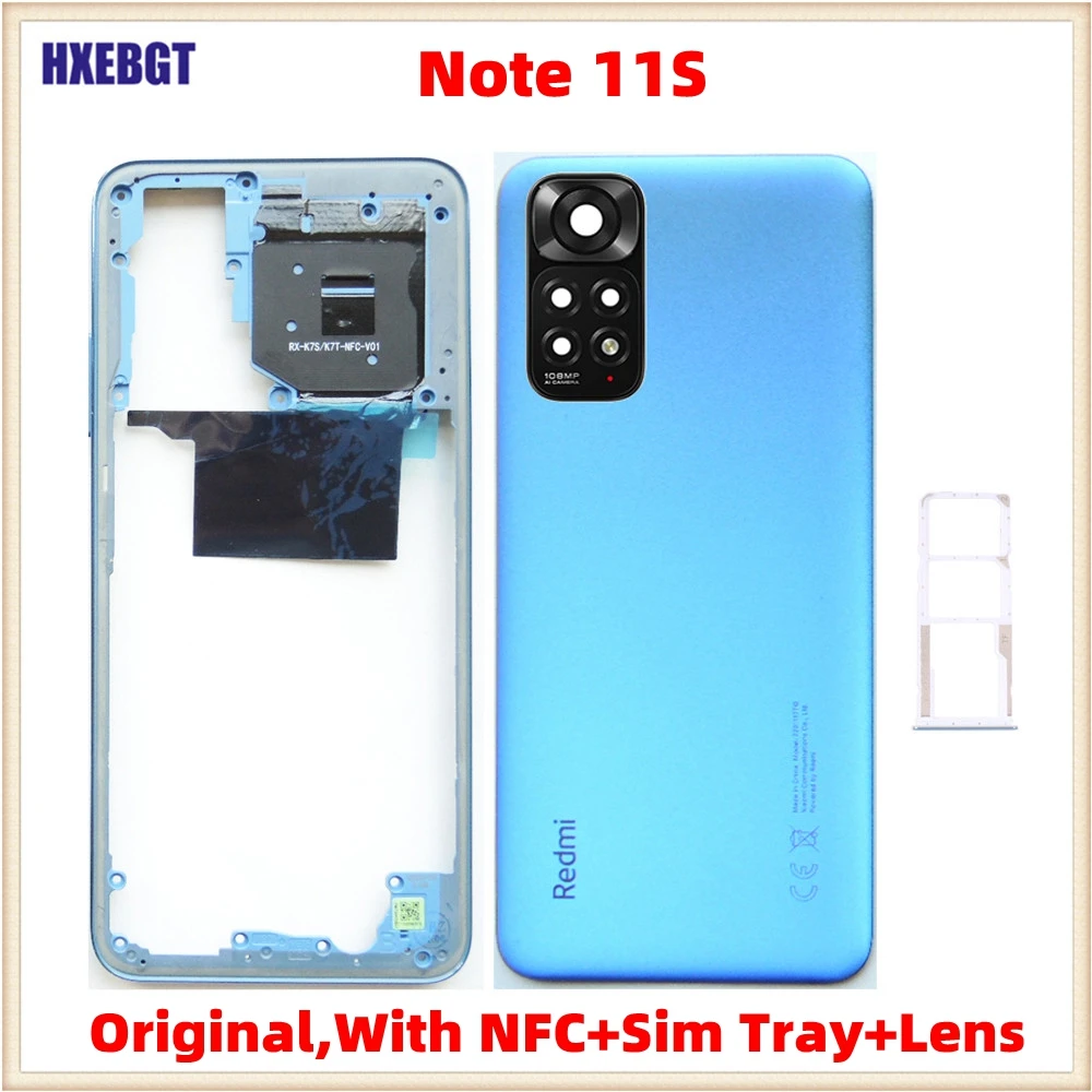 Оригинал для Xiaomi Redmi Note 11S 4G средняя рамка фото + задняя крышка аккумулятора + объектив камеры + лоток для Sim-карты Запасные части
Оригинал для Xiaomi Redmi Note 11S 4G средняя рамка фото + задняя крышка аккумулятора + объектив камеры + лоток для Sim-карты Запасные части