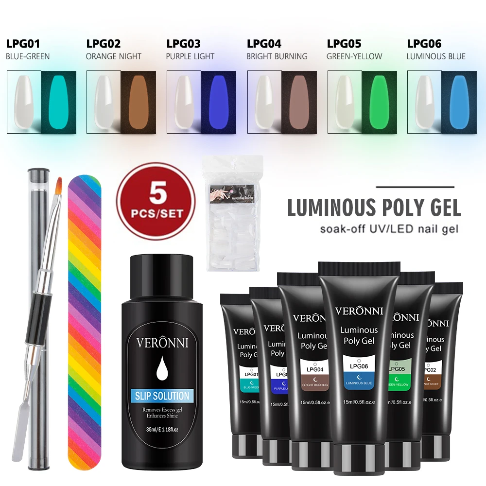5PCS Poly Extention Gel Set Nail Art French Nail Art Clear Camouflage Color Nail Tip Form Crystal Nail Gel Slice Brush Nail Gel
5PCS Poly Extention Gel Set Nail Art French Nail Art Clear Camouflage Color Nail Tip Form Crystal Nail Gel Slice Brush Nail Gel