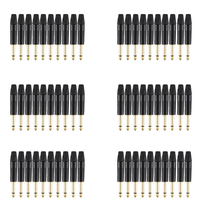 Gold Plating 60Pcs Plug Mono Professional 2 Pole 6.35 Mm 6.5Mm Stereo Jack Plug Neutrik 6.35Mm Jack Black
Gold Plating 60Pcs Plug Mono Professional 2 Pole 6.35 Mm 6.5Mm Stereo Jack Plug Neutrik 6.35Mm Jack Black