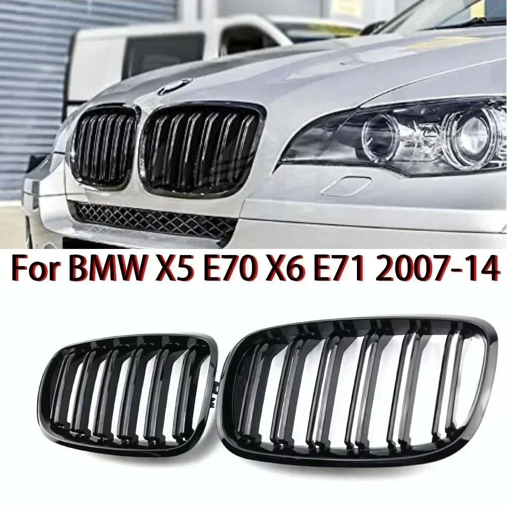 Top 3M Gloss Black Carbon car Front Kidney Double Slat Grill Grille for BMW X5 E70 2007-2013 X6 E71 E72 2008-2014 Accessories
Top 3M Gloss Black Carbon car Front Kidney Double Slat Grill Grille for BMW X5 E70 2007-2013 X6 E71 E72 2008-2014 Accessories