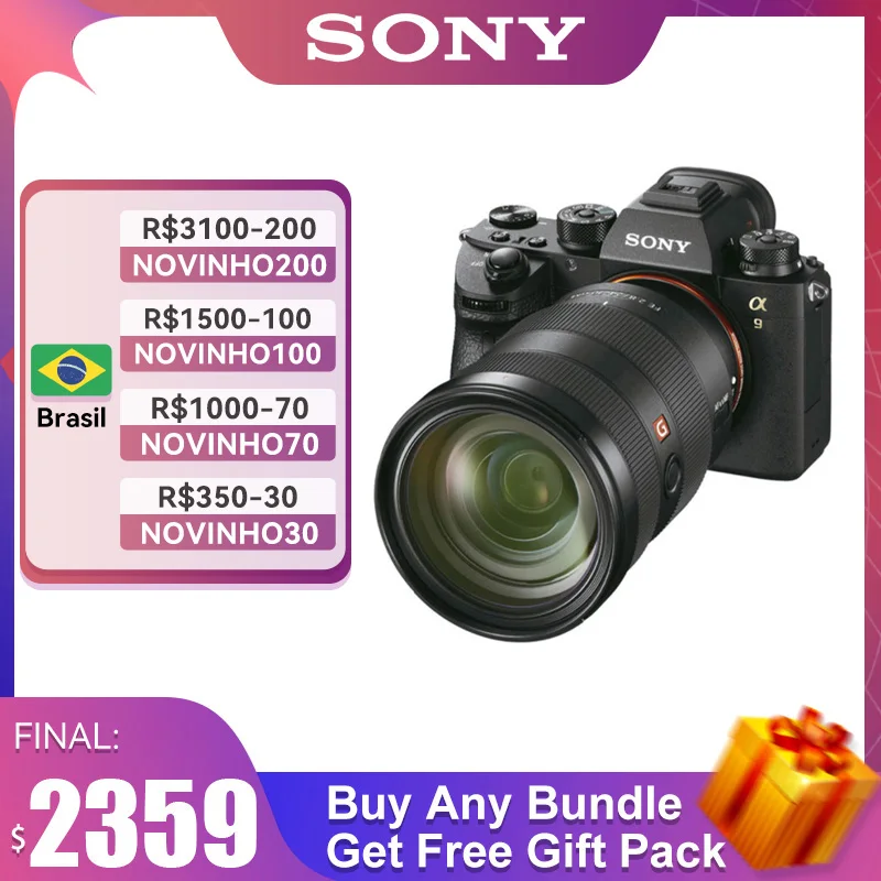 SONY Alpha 9 полнокадровая беззеркальная Сменная линза камера с высоким пикселем