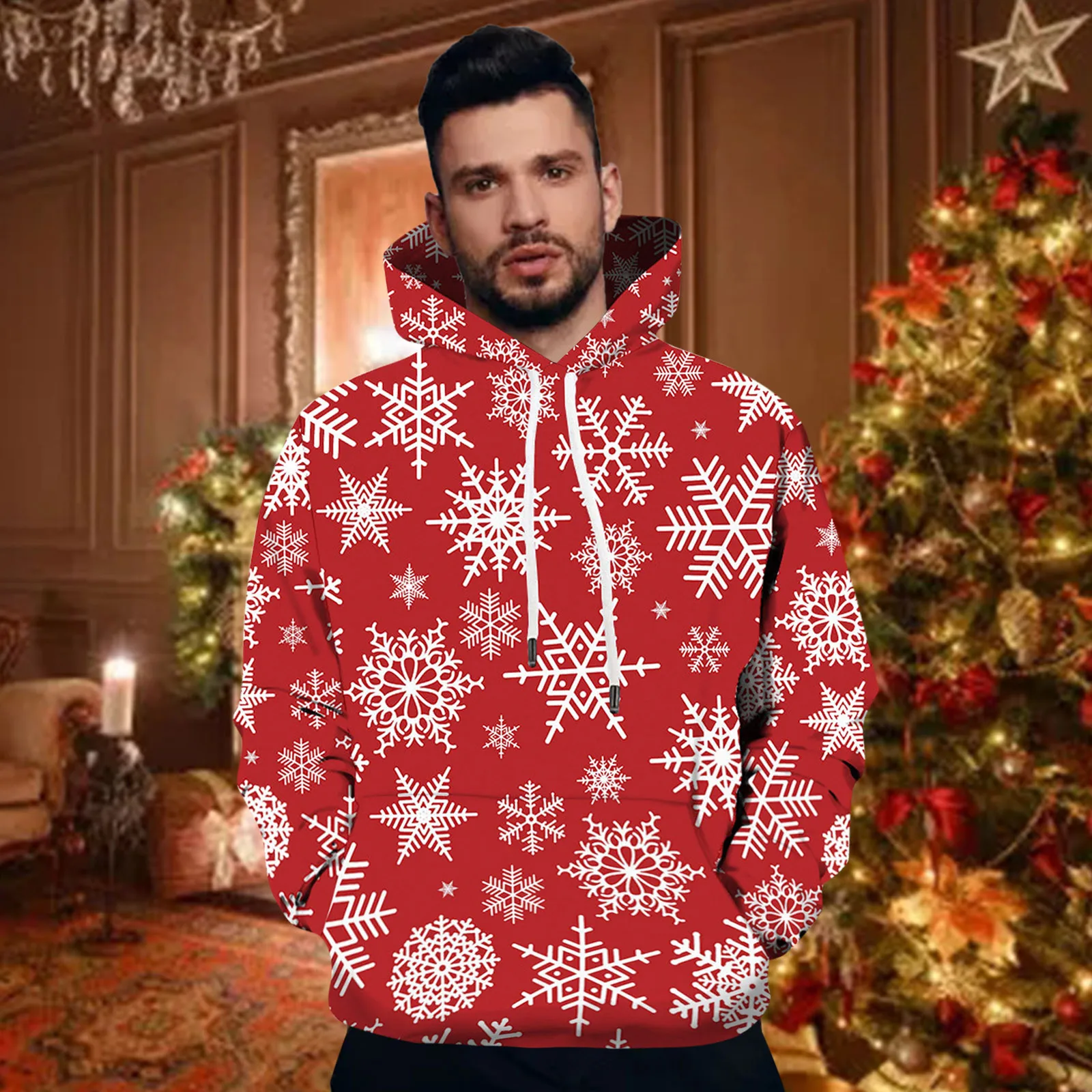 Men's Pocket Printed Long Sleeve Tether Fashion Hooded Christmas Petite Men's Fleece Sweatshirt Mens Fleece 2 Piece Outfits
Men's Pocket Printed Long Sleeve Tether Fashion Hooded Christmas Petite Men's Fleece Sweatshirt Mens Fleece 2 Piece Outfits
