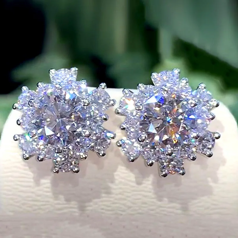 Sweet and Cool Flower Women's Earrings Exquisite Full Cubic Zirconia Flower Earrings Accessories for Women Banquet Party Jewelry
Sweet and Cool Flower Women's Earrings Exquisite Full Cubic Zirconia Flower Earrings Accessories for Women Banquet Party Jewelry