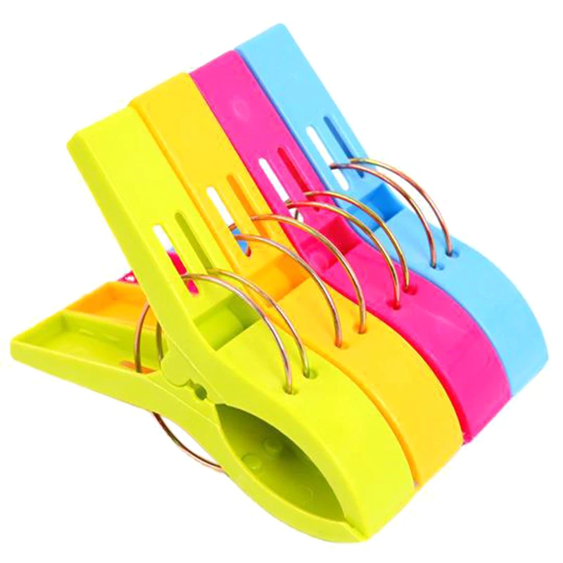 4Pcs Beach Towel Clips Plastic Quilt Pegs for Laundry Sunbed Lounger Sun Clothes Pins Home Bathroom Organization
4Pcs Beach Towel Clips Plastic Quilt Pegs for Laundry Sunbed Lounger Sun Clothes Pins Home Bathroom Organization