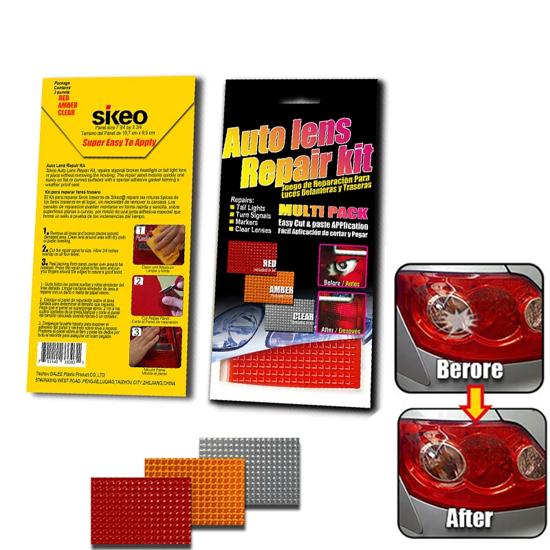 Car Auto Lens Repair Kit DIY Grid Pattern Car Headlights Taillight Repair Tool Set Car Lights Crack Repair Film Polish Red Amber
Car Auto Lens Repair Kit DIY Grid Pattern Car Headlights Taillight Repair Tool Set Car Lights Crack Repair Film Polish Red Amber