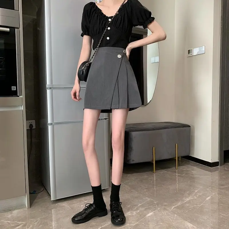 Women Asymmetrical Mini Skirts Summer New Temperament Office Ladies Clothtes Autumn All-Match Solid Club Streetwear Daily Faldas
Women Asymmetrical Mini Skirts Summer New Temperament Office Ladies Clothtes Autumn All-Match Solid Club Streetwear Daily Faldas