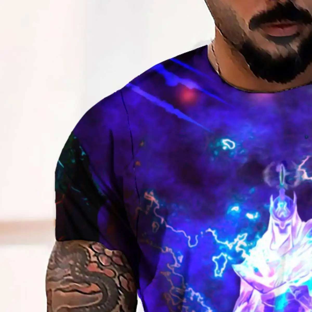 New fashion summer 3D digital print phantom men's casual loose short sleeve T-shirt
New fashion summer 3D digital print phantom men's casual loose short sleeve T-shirt