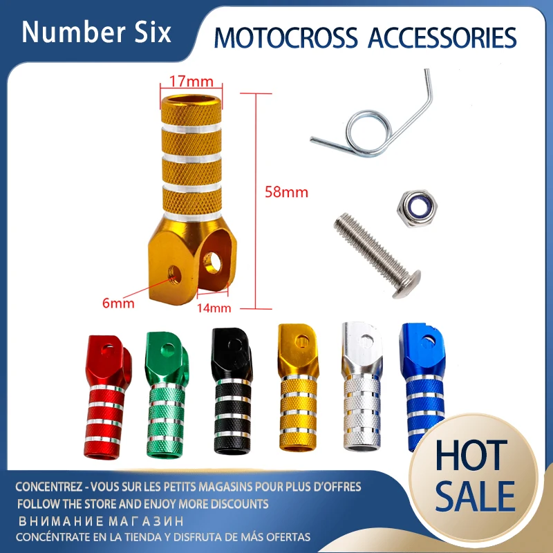 CNC Aluminum Billet Gear Shifter Shift Lever Tip Replacement With Screw Spr For SX SXF EXC EXCF XCW XCF SMR CRF YZF WRF KXF KLX
CNC Aluminum Billet Gear Shifter Shift Lever Tip Replacement With Screw Spr For SX SXF EXC EXCF XCW XCF SMR CRF YZF WRF KXF KLX