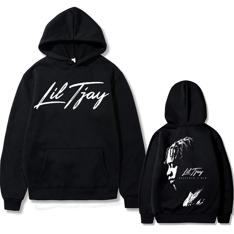 Rapper Lil Tjay Destined 2 Win Double Sided Print die Man Black Cotton Sweatsirt Men Women Fasion Oversized ip op dies
Rapper Lil Tjay Destined 2 Win Double Sided Print die Man Black Cotton Sweatsirt Men Women Fasion Oversized ip op dies