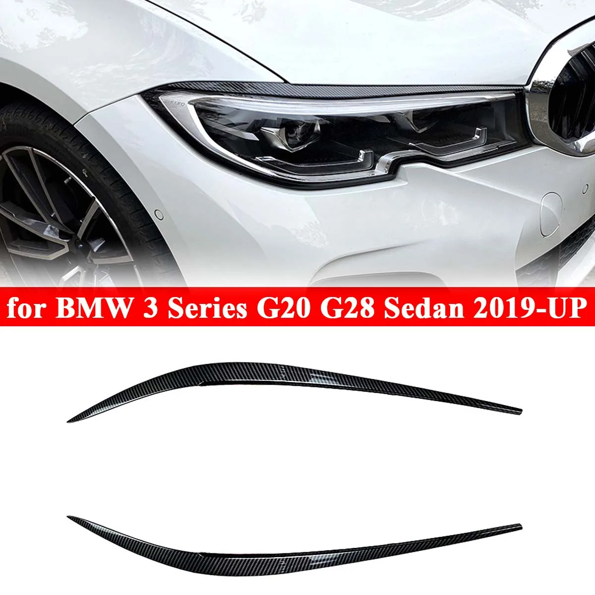 2PCS G20 Headlight Eyelids Cover Eyebrows Trim Sticker Eye Lids for BMW 3 Series 320i 325i 330i 2019 - 2021 ABS Car Accessories
2PCS G20 Headlight Eyelids Cover Eyebrows Trim Sticker Eye Lids for BMW 3 Series 320i 325i 330i 2019 - 2021 ABS Car Accessories