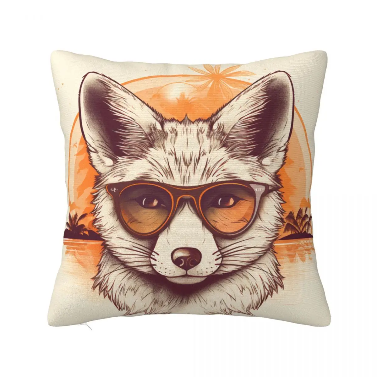 Fox Pillow Case Retro Sunset Sunglasses Polyester Bedroom Pillowcase Zipper Spring Kawaii Cover
Fox Pillow Case Retro Sunset Sunglasses Polyester Bedroom Pillowcase Zipper Spring Kawaii Cover
