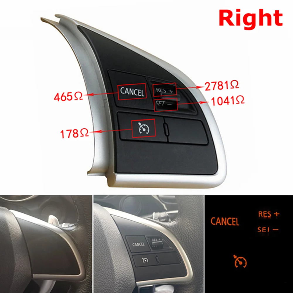 Left/Right New Steering Wheel Switch For Mitsubishi ASX Outlander 2013-2016 Audio Volume Bluetooth Cruise Control Button
Left/Right New Steering Wheel Switch For Mitsubishi ASX Outlander 2013-2016 Audio Volume Bluetooth Cruise Control Button