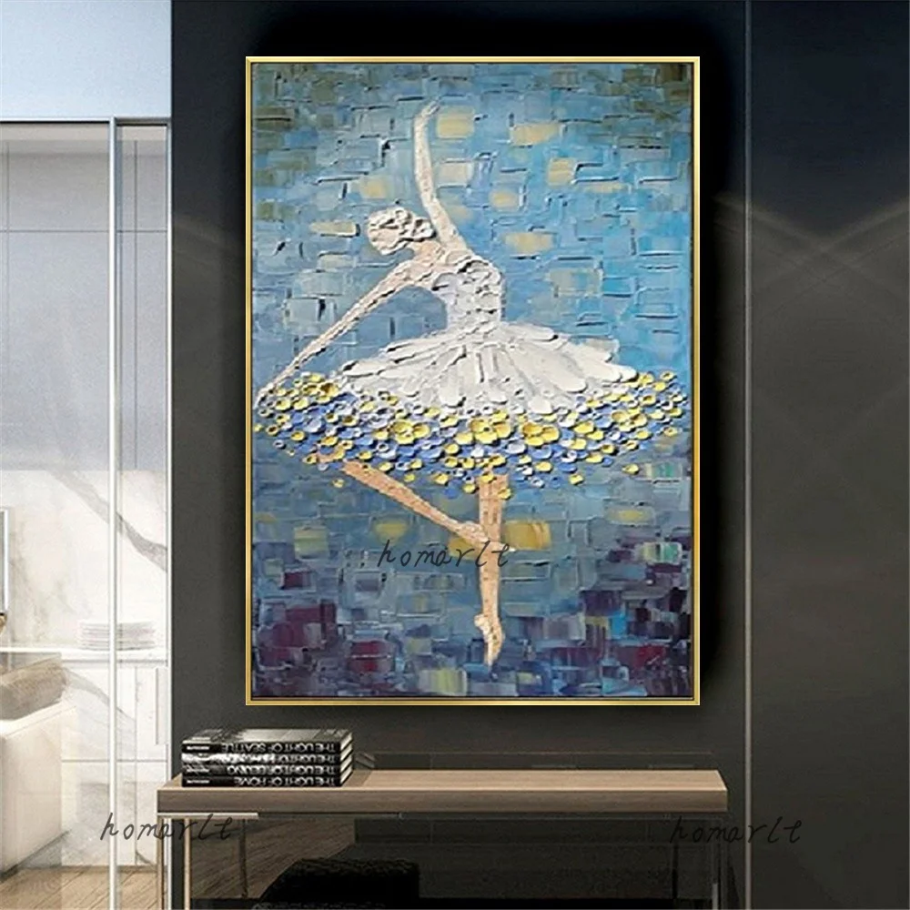 100% Handmade Blue Knife Oil Painting Modern Dancer Art Picture For Living Room Modern Cuadros Canvas Art High Quality
100% Handmade Blue Knife Oil Painting Modern Dancer Art Picture For Living Room Modern Cuadros Canvas Art High Quality