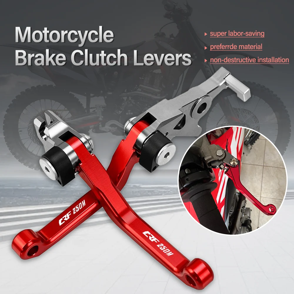 Brake Clutch Levers For HONDA CR80R CR85R CRF150F CRF150R CR125R CRF450RX CR250R CRF250R CRF450R CRF250X CRF450X CRF230F CRF250L
Brake Clutch Levers For HONDA CR80R CR85R CRF150F CRF150R CR125R CRF450RX CR250R CRF250R CRF450R CRF250X CRF450X CRF230F CRF250L