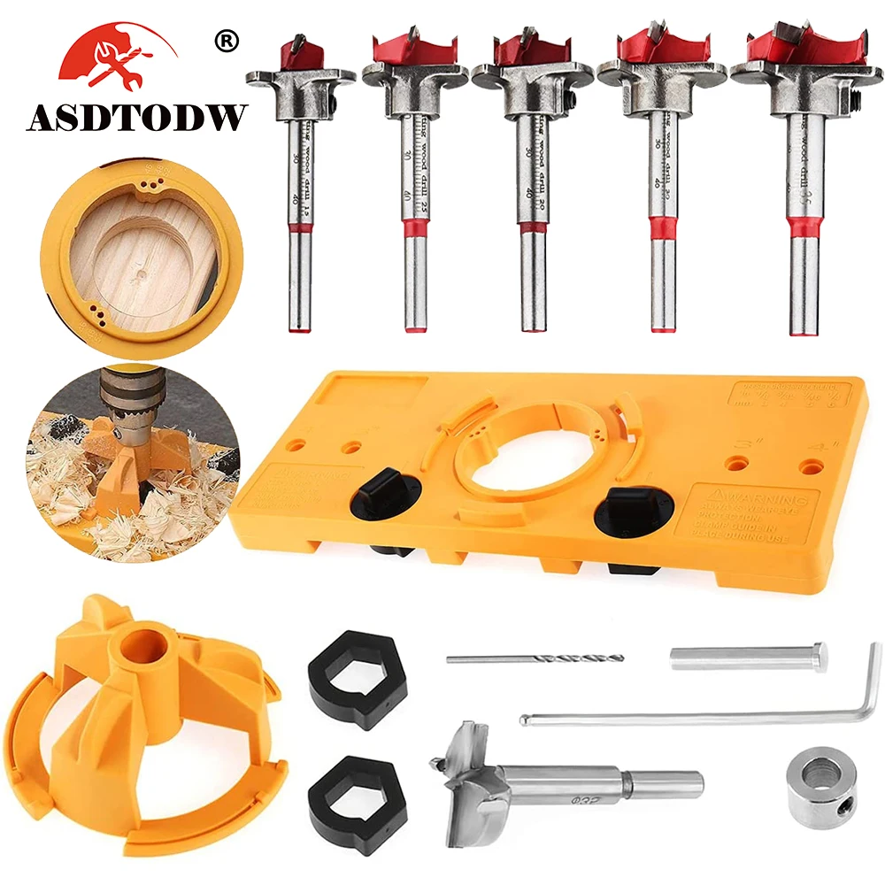 35MM Cup Style Hinge Jig Boring Hole Drill Guide Forstner Bit Wood Cutter Carpenter Woodworking DIY Tools
35MM Cup Style Hinge Jig Boring Hole Drill Guide Forstner Bit Wood Cutter Carpenter Woodworking DIY Tools