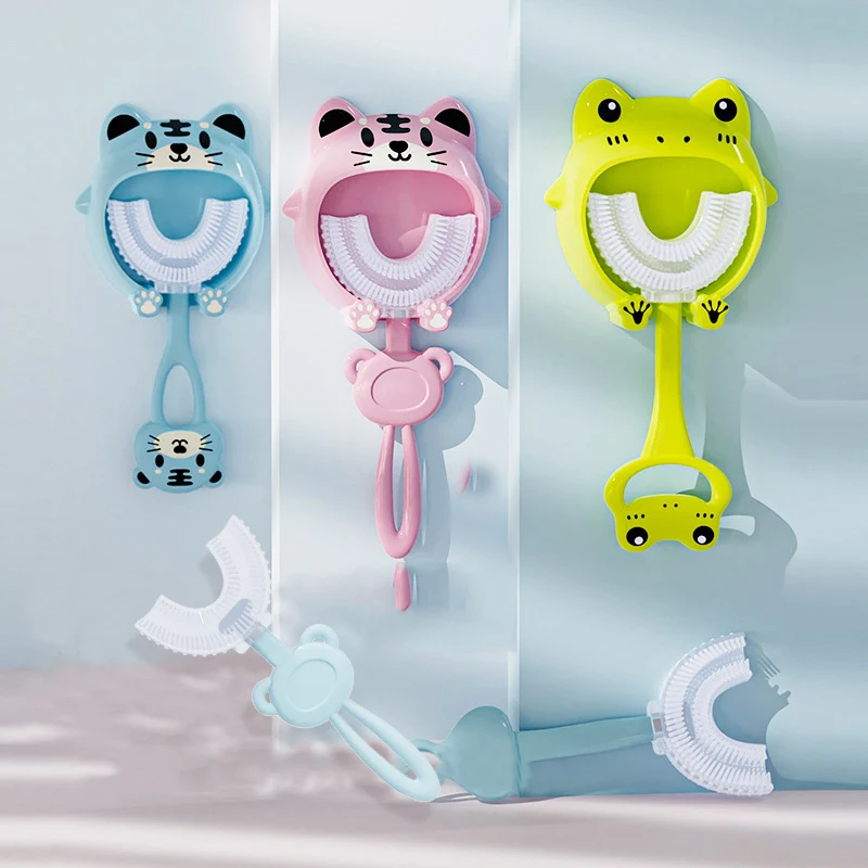 0-12 Years Old 360 Degree U-shaped Child Teether Baby Toothbrush Children Toothbrush Soft Silicone BabyTeeth Oral Care Cleaning
0-12 Years Old 360 Degree U-shaped Child Teether Baby Toothbrush Children Toothbrush Soft Silicone BabyTeeth Oral Care Cleaning