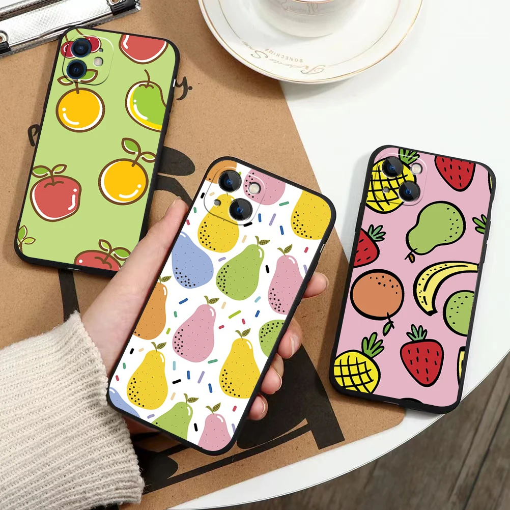 Cute cartoon fruit pattern phone Case For IPhone 13 12 11 Pro Max Mini SE XR X XS Max 8Plus 7plus 6 soft6S New Shell phone Case
Cute cartoon fruit pattern phone Case For IPhone 13 12 11 Pro Max Mini SE XR X XS Max 8Plus 7plus 6 soft6S New Shell phone Case