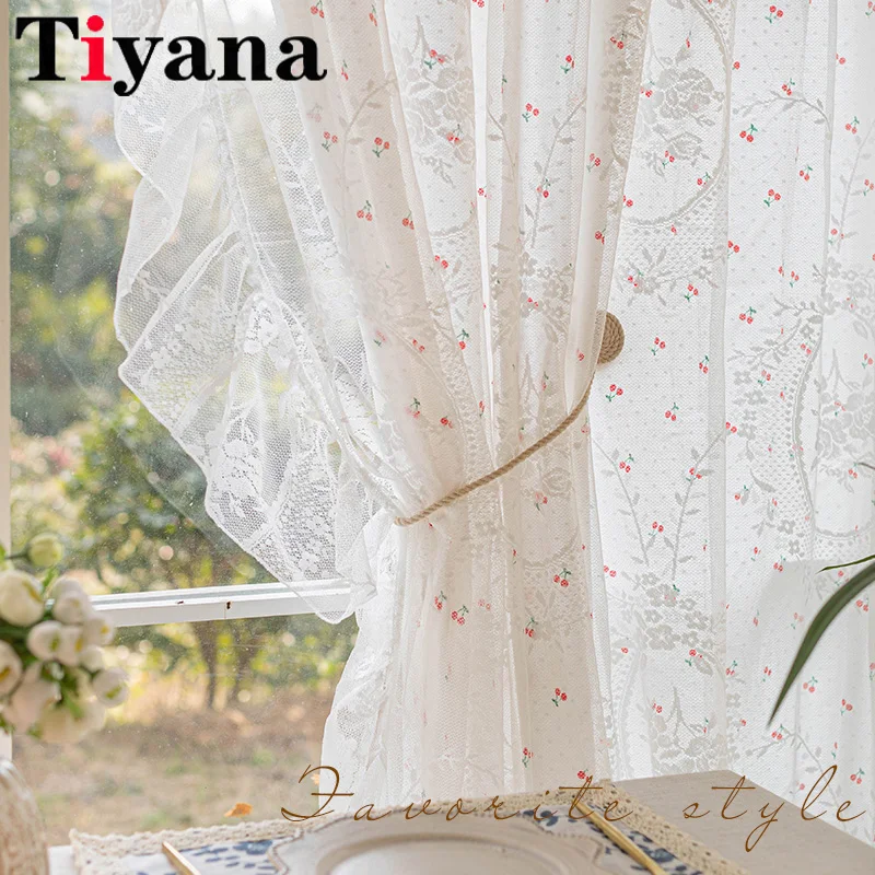 Korean Lace Embroidery Sheer Tulle Curtains For Bedroom Balcony Kitchen Double-Layer Lotus Leaf Girl Room Window Tulle Curtains
Korean Lace Embroidery Sheer Tulle Curtains For Bedroom Balcony Kitchen Double-Layer Lotus Leaf Girl Room Window Tulle Curtains