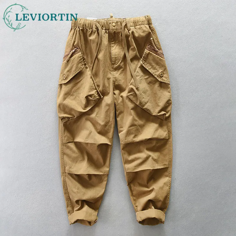 Casual Men's Overalls Trouser Large Pocket Wide Loose Workwear High Street Solid Color Straight Outdoor Cargo Pants for Male
Casual Men's Overalls Trouser Large Pocket Wide Loose Workwear High Street Solid Color Straight Outdoor Cargo Pants for Male