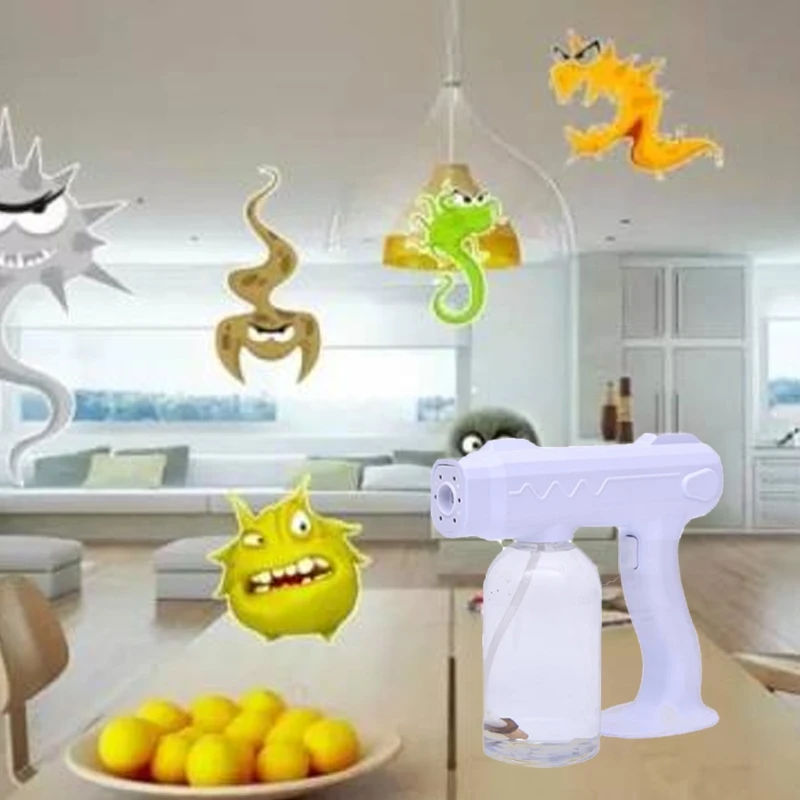 800ml Blue Light Nano Disinfection Sprayer Handheld Wireless Rechargeable Ultraviolet Atomization Sterilization Disinfection
800ml Blue Light Nano Disinfection Sprayer Handheld Wireless Rechargeable Ultraviolet Atomization Sterilization Disinfection