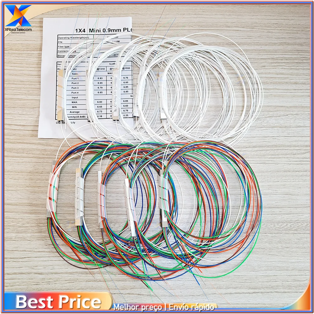 100pcs 1x4 Color Fiber Optic PLC Splitter Without Connector Cable 0.9mm Mini Blockless 2,4 Ports PLC Splitter Fast Shipping
100pcs 1x4 Color Fiber Optic PLC Splitter Without Connector Cable 0.9mm Mini Blockless 2,4 Ports PLC Splitter Fast Shipping