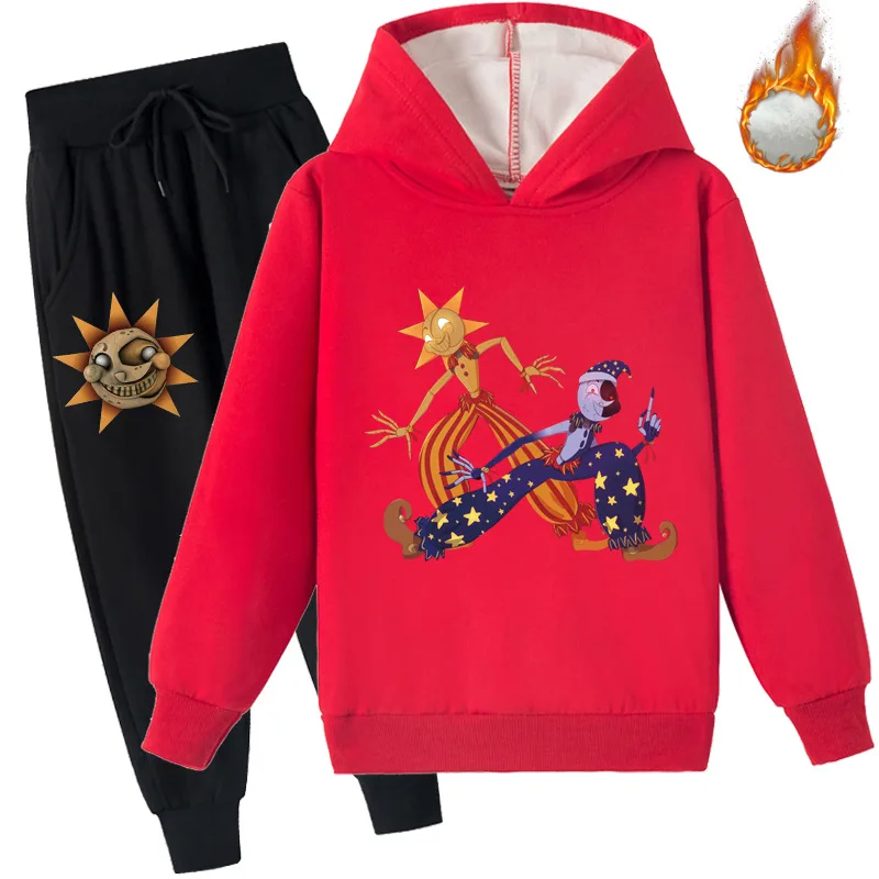 2022 Winter Cartoon FNAF Sundrop&Moon Drop Hoodie Kids Fleece Warm Sweatshirt Pants 2pcs Sets Boys Sportsuit Baby Girls Outfits
2022 Winter Cartoon FNAF Sundrop&Moon Drop Hoodie Kids Fleece Warm Sweatshirt Pants 2pcs Sets Boys Sportsuit Baby Girls Outfits