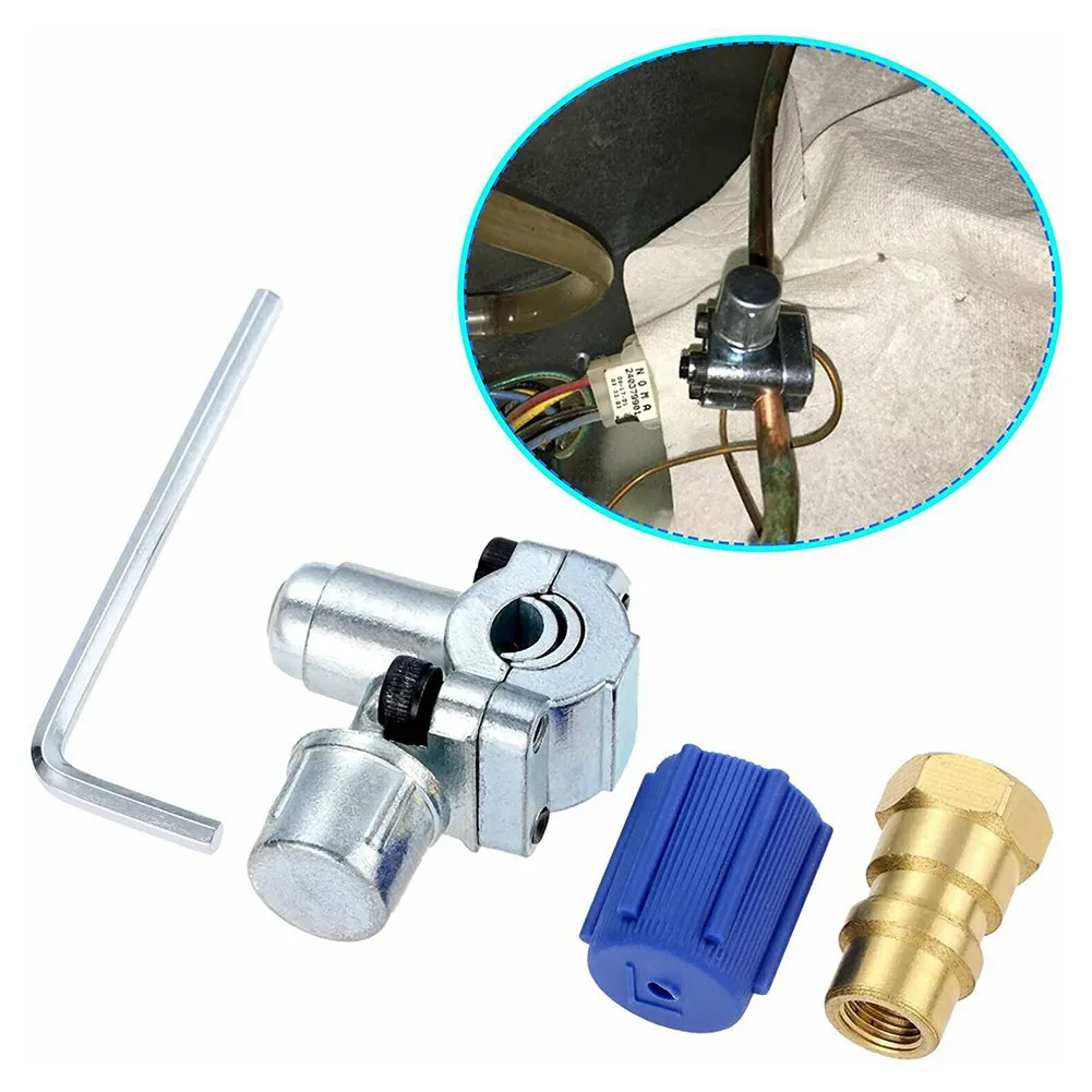 Tap A/C Retrofit Valve BPV31 Bullet Faucet Kits Piercing R12 Refrigerant Valve Wrench Cover Dust Durable Practical
Tap A/C Retrofit Valve BPV31 Bullet Faucet Kits Piercing R12 Refrigerant Valve Wrench Cover Dust Durable Practical