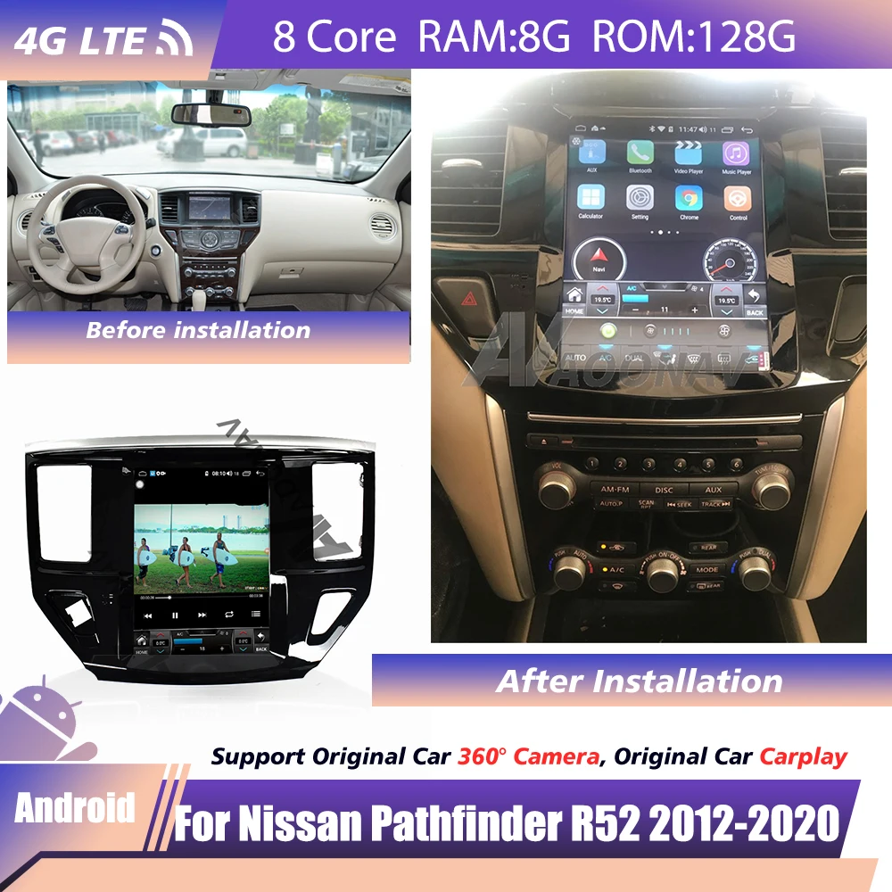 Автомобильный радиоприемник с сенсорным экраном для Nissan Pathfinder R52 SL SV 2012 2013 2014-2020, беспроводной автомобильный звук для автомобиля, mp3-плеер
Автомобильный радиоприемник с сенсорным экраном для Nissan Pathfinder R52 SL SV 2012 2013 2014-2020, беспроводной автомобильный звук для автомобиля, mp3-плеер