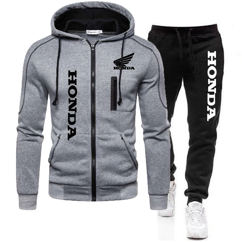 Men's Tracksuit Casual Sport Sets Zipper Hoodies Pants Two Piece Set Hooded Sportswear Fashion Sweatshirt Suit Man Clothing
Men's Tracksuit Casual Sport Sets Zipper Hoodies Pants Two Piece Set Hooded Sportswear Fashion Sweatshirt Suit Man Clothing