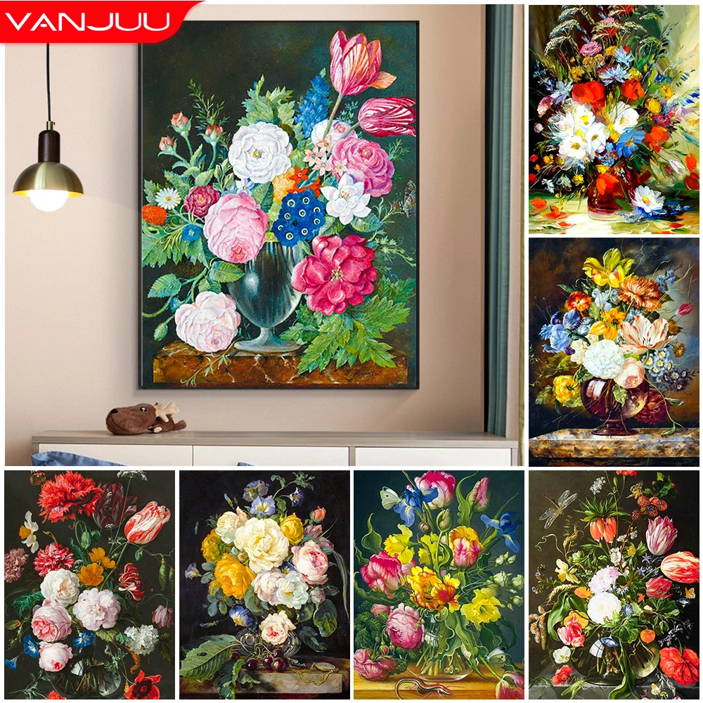 5D Diamond Painting Retro Flower Diamond Mosaic Full Drill Plant DIY Diamond Embroidery Rhinestone Embroidery Home Decor
5D Diamond Painting Retro Flower Diamond Mosaic Full Drill Plant DIY Diamond Embroidery Rhinestone Embroidery Home Decor