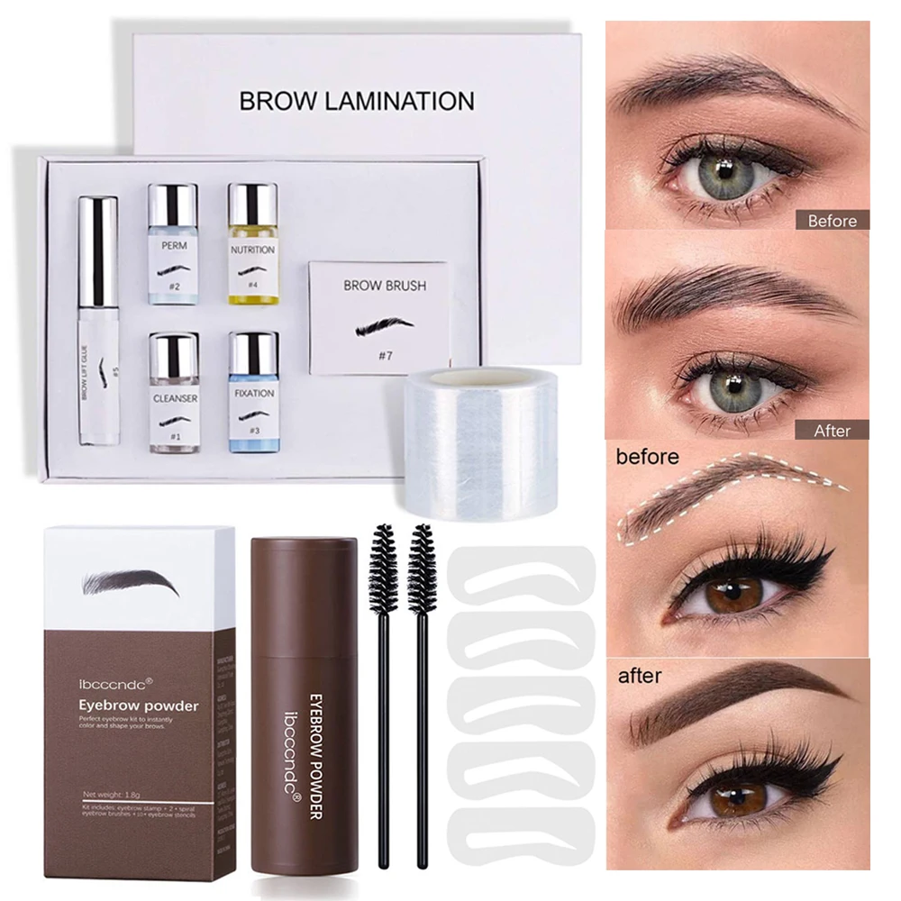 2sets Eyebrow Makeup Set Brow Lamination Kit Eyebrow Lifting Perming Kit+One Step Brow Stamp Powder Stencil Eyebrow Cards
2sets Eyebrow Makeup Set Brow Lamination Kit Eyebrow Lifting Perming Kit+One Step Brow Stamp Powder Stencil Eyebrow Cards