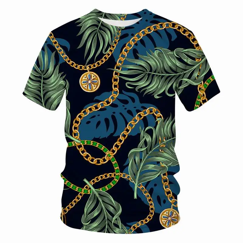 New Brand Summer Men T Shirt for Men Short Sleeve Fashion Big Golden Chain Hot Baroque Tees Casual Male Streetwear Plus Size Top
New Brand Summer Men T Shirt for Men Short Sleeve Fashion Big Golden Chain Hot Baroque Tees Casual Male Streetwear Plus Size Top