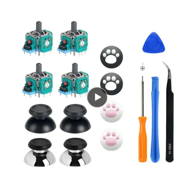 

Easy To Clean Key Tool Game Joystick Repair Kit Suitable For Ps5 Durable 1 Set Rocker Combination Set Game Gadgets Adjustable