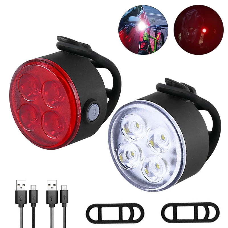 Cycling Tail Light Super Bright Headlight LED Bike Taillight Mountain Bike Night Riding Front Rear Lights USB Charging Mtb Lamp
Cycling Tail Light Super Bright Headlight LED Bike Taillight Mountain Bike Night Riding Front Rear Lights USB Charging Mtb Lamp