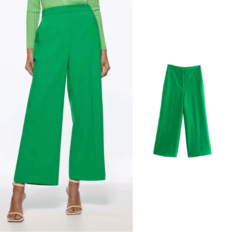 2022 ZA Women Multi-Color High-Waist Comfortable Wide-Leg Pants Spring&Summer Fashion Casual All-Match Elastic Waist Trousers
2022 ZA Women Multi-Color High-Waist Comfortable Wide-Leg Pants Spring&Summer Fashion Casual All-Match Elastic Waist Trousers