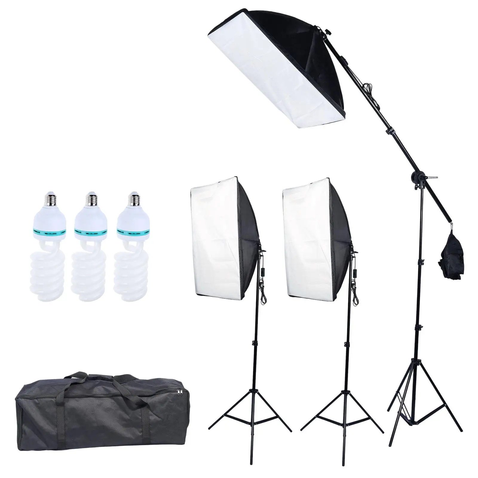 14x Continuous Photography Lighting Kit Complete with Storage Bag Heavy Duty Light Stand Tripod 50Cmx70cm Softbox for Portrait
14x Continuous Photography Lighting Kit Complete with Storage Bag Heavy Duty Light Stand Tripod 50Cmx70cm Softbox for Portrait
