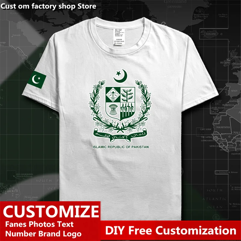 Pakistan Country Flag T shirt Custom Jersey Fans Name Number Brand LOGO Cotton T-shirts Men Women Loose Casual Sports T-shirt
Pakistan Country Flag T shirt Custom Jersey Fans Name Number Brand LOGO Cotton T-shirts Men Women Loose Casual Sports T-shirt