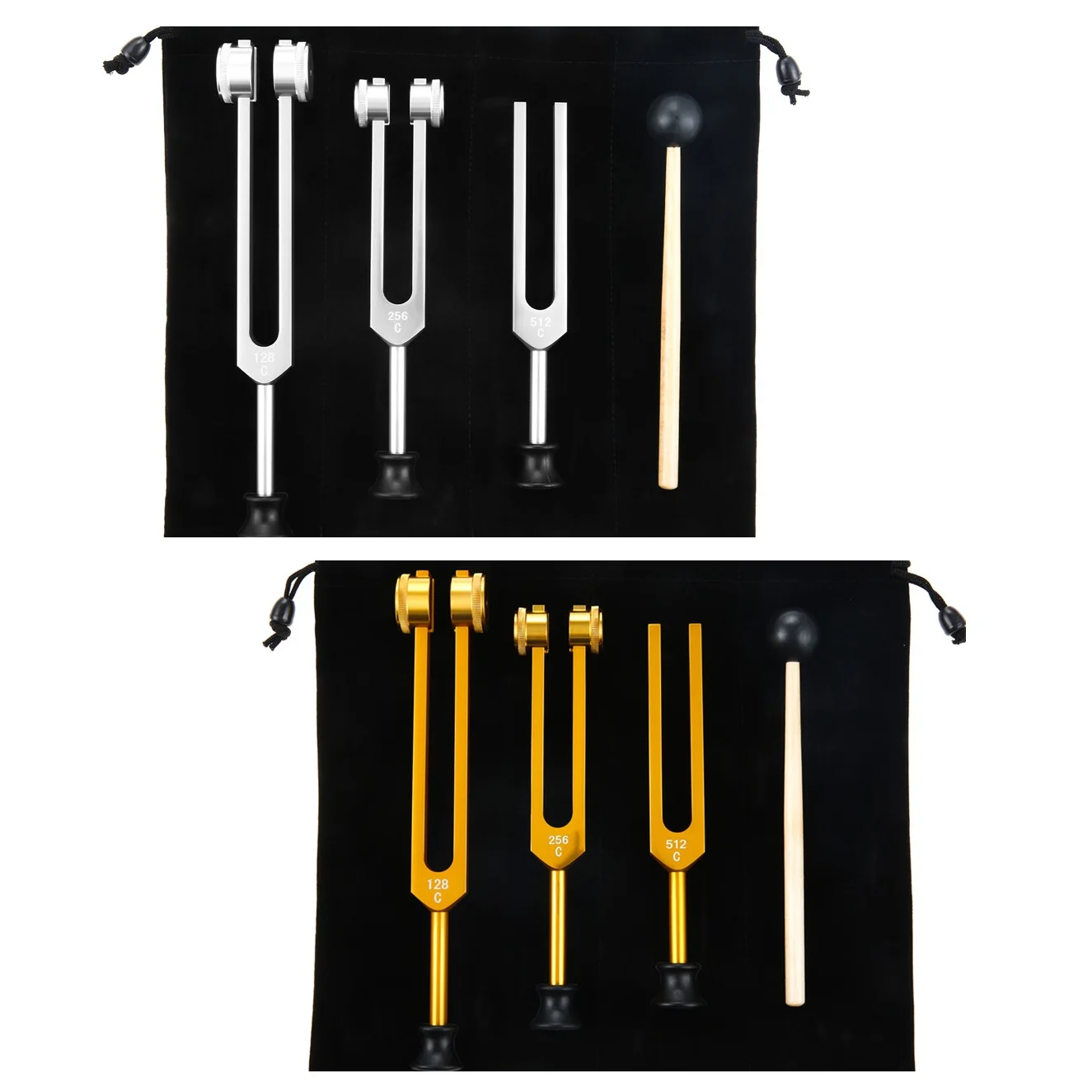 Tuning Fork Set (128Hz,256Hz,512Hz) for Healing Chakra Medical Sound Therapy Sonic Slider Fork,Hammer,Storage Bag,Cleaning Cloth
Tuning Fork Set (128Hz,256Hz,512Hz) for Healing Chakra Medical Sound Therapy Sonic Slider Fork,Hammer,Storage Bag,Cleaning Cloth