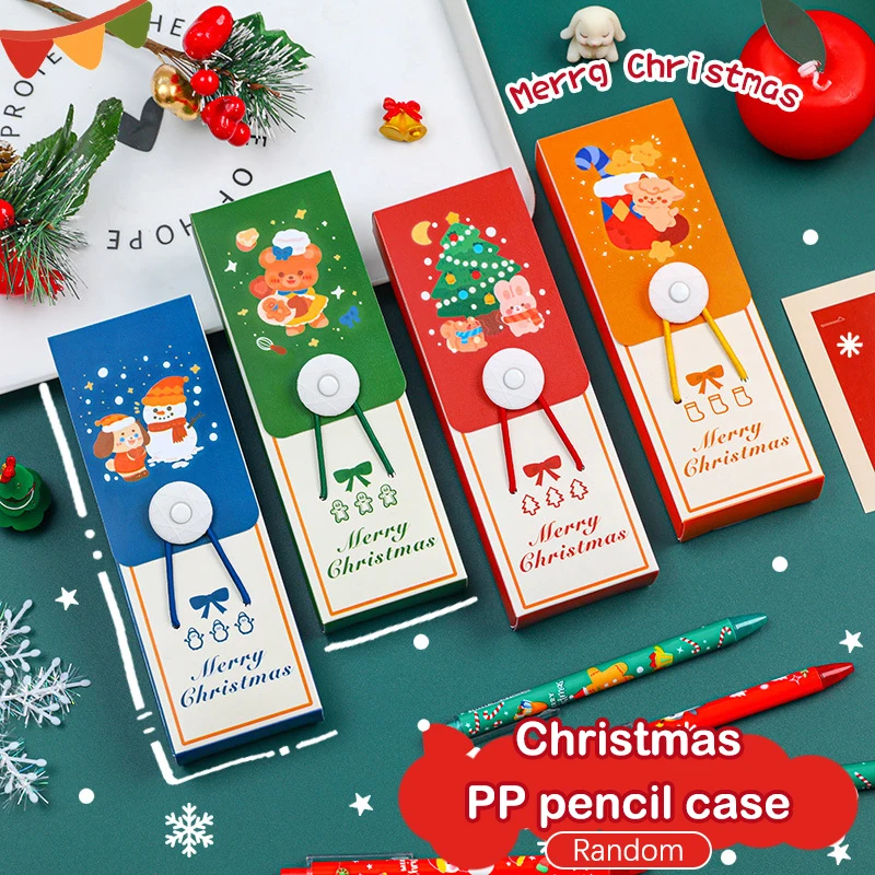 Cute Christmas Stationery Cartoon Bear School Supplies Candy Case Children Gift Pencil Case Gift Box Storage Box Pencil Box
Cute Christmas Stationery Cartoon Bear School Supplies Candy Case Children Gift Pencil Case Gift Box Storage Box Pencil Box