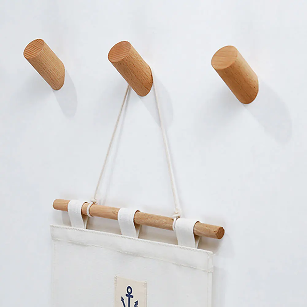 Nordic Style Solid Wood Clothes Hanger Wall Mounted Coat Hook Key Holder Decoration Hat Scarf Handbag Storage Bedroom Hanging
Nordic Style Solid Wood Clothes Hanger Wall Mounted Coat Hook Key Holder Decoration Hat Scarf Handbag Storage Bedroom Hanging