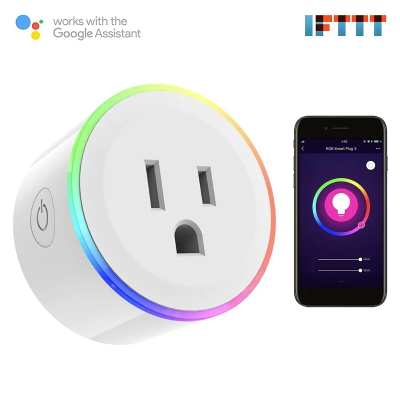 EU UK US Wifi Outlet Plug Socket RGB Dimmable Remote Control Wireless Socket Voice Control Outlet Electrical Socket
EU UK US Wifi Outlet Plug Socket RGB Dimmable Remote Control Wireless Socket Voice Control Outlet Electrical Socket